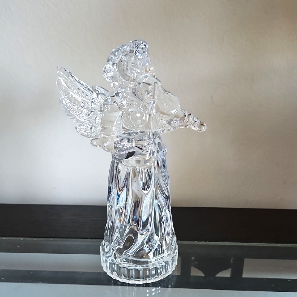 Crystal Angel Playing Violin